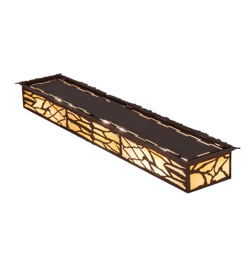 Meyda Tiffany 234976 LED Flushmount, Cafe Noir On Rust