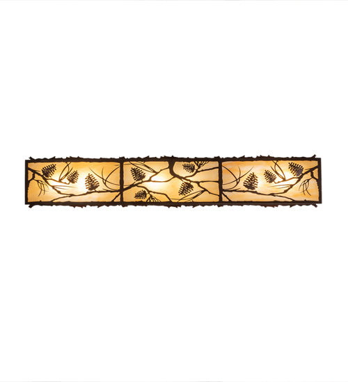 Meyda Tiffany 234976 LED Flushmount, Cafe Noir On Rust