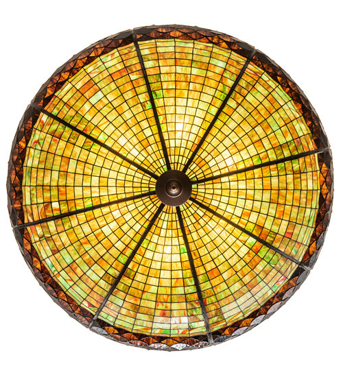 Meyda Tiffany 235738 Six Light Semi-Flushmount, Mahogany Bronze