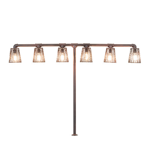 Meyda Tiffany 236019 Six Light Table Lamp, Rustic Nail