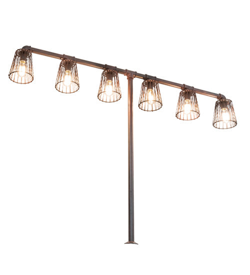 Meyda Tiffany 236019 Six Light Table Lamp, Rustic Nail
