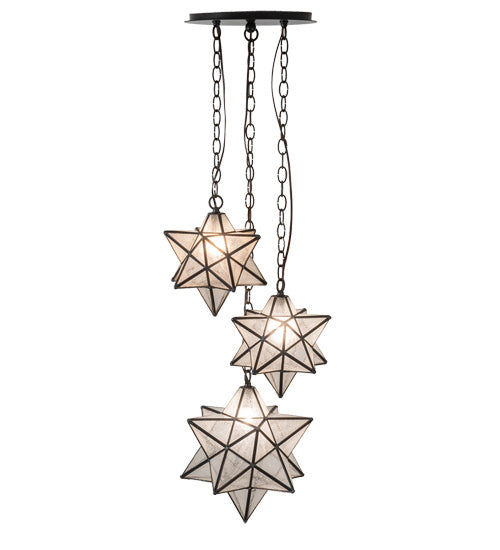 Meyda Tiffany 236061 Three Light Pendant, Timeless Bronze