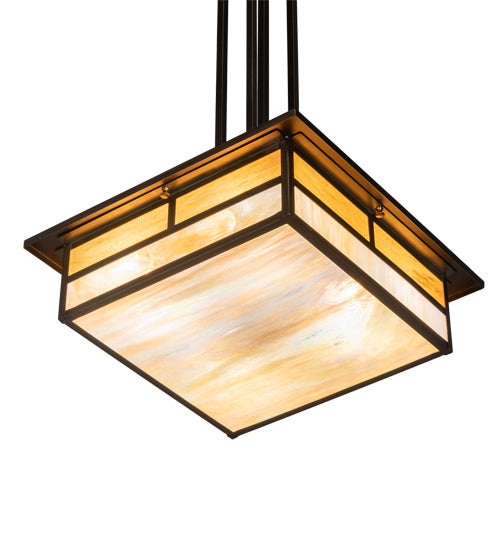 Meyda Tiffany 236189 Four Light Pendant, Antique Copper
