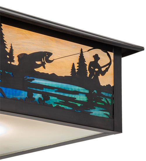 Meyda Tiffany 236403 Three Light Pendant, Black Patina
