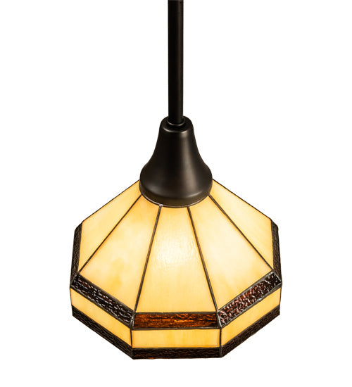 Meyda Tiffany 236479 One Light Mini Pendant, Craftsman Brown