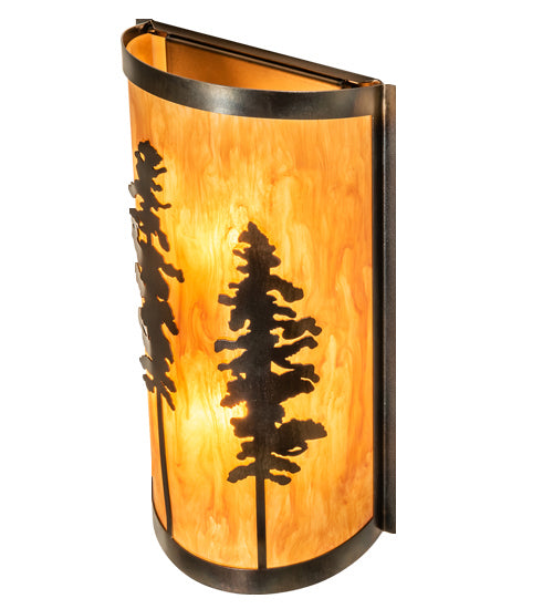 Meyda Tiffany 236552 LED Wall Sconce, Light Burnished Antique Copper