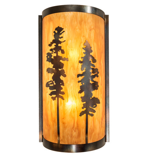 Meyda Tiffany 236552 LED Wall Sconce, Light Burnished Antique Copper