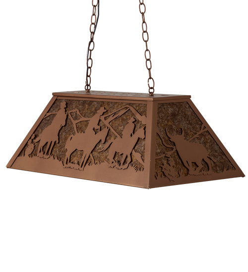 Meyda Tiffany 236858 Six Light Pendant, Metallic Bronze