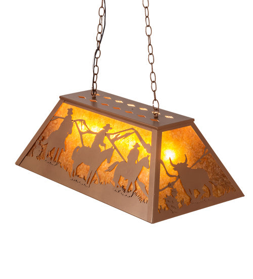 Meyda Tiffany 236858 Six Light Pendant, Metallic Bronze