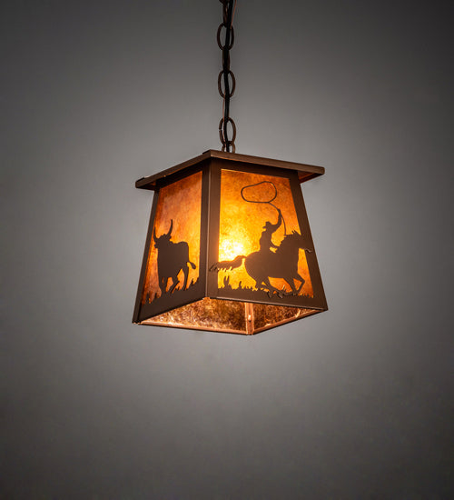 Meyda Tiffany 236859 One Light Pendant, Metallic Bronze