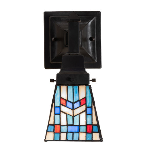 Meyda Tiffany 238496 One Light Wall Sconce, Mahogany Bronze