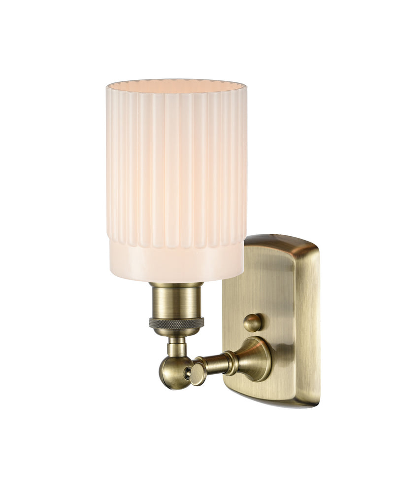 Innovations 516-1W-AB-G341 One Light Wall Sconce, Antique Brass