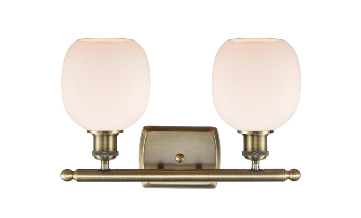 Innovations 516-2W-AB-G101 Two Light Bath Vanity, Antique Brass