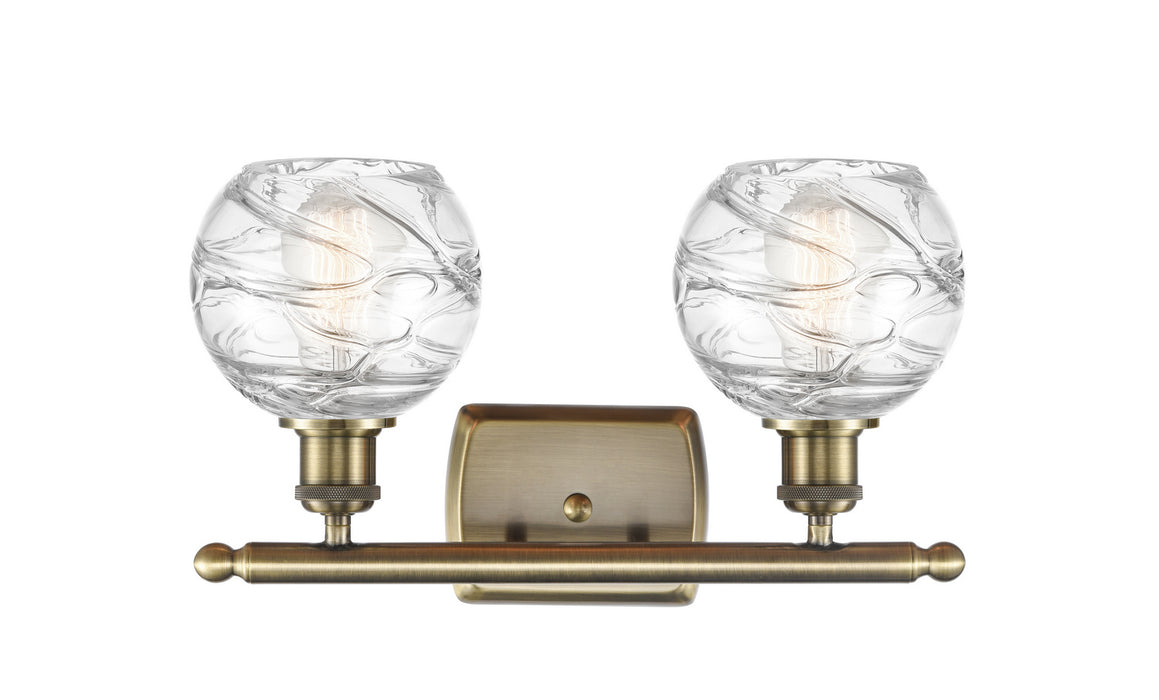 Innovations 516-2W-AB-G1213-6 Two Light Bath Vanity, Antique Brass