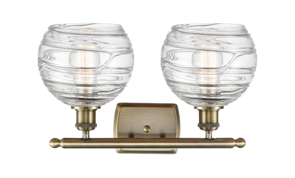 Innovations 516-2W-AB-G1213-8 Two Light Bath Vanity, Antique Brass