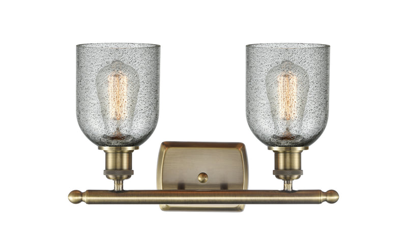 Innovations 516-2W-AB-G257 Two Light Bath Vanity, Antique Brass