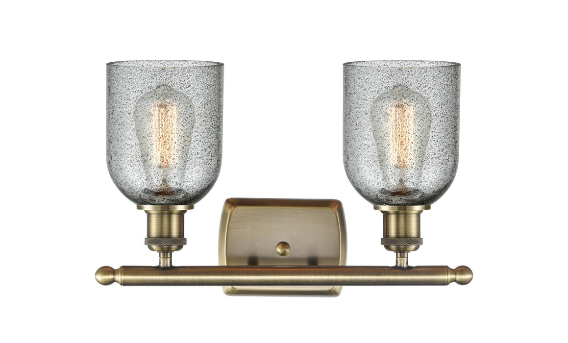 Innovations 516-2W-AB-G257 Two Light Bath Vanity, Antique Brass