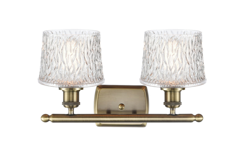 Innovations 516-2W-AB-G402 Two Light Bath Vanity, Antique Brass