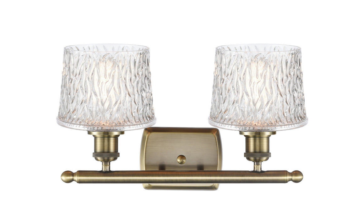 Innovations 516-2W-AB-G402 Two Light Bath Vanity, Antique Brass
