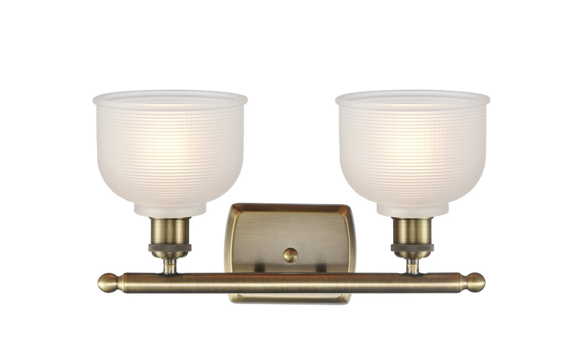 Innovations 516-2W-AB-G411 Two Light Bath Vanity, Antique Brass