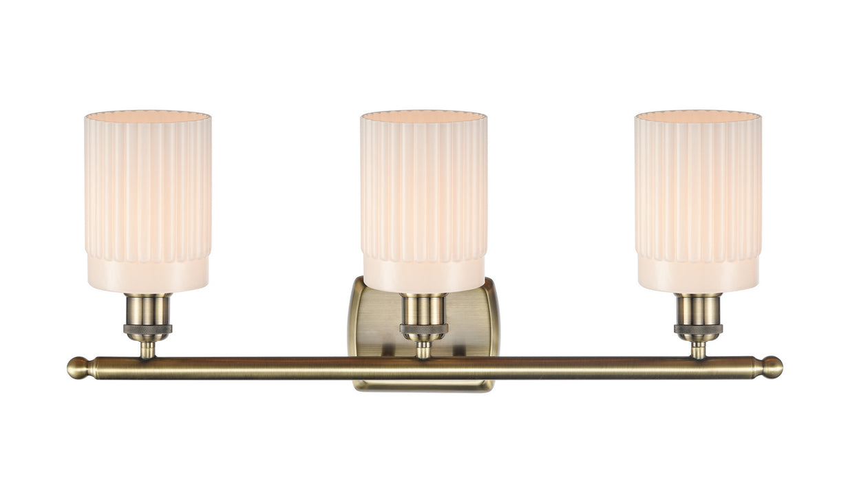 Innovations 516-3W-AB-G341 Three Light Bath Vanity, Antique Brass