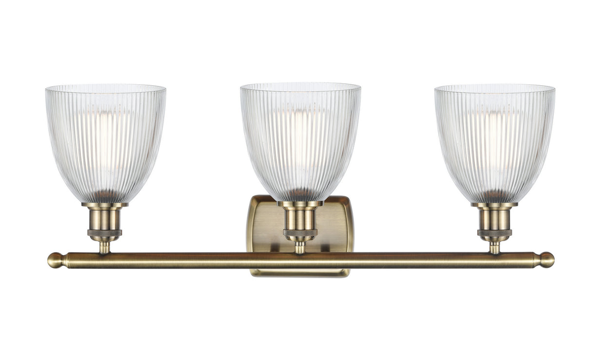 Innovations 516-3W-AB-G382 Three Light Bath Vanity, Antique Brass