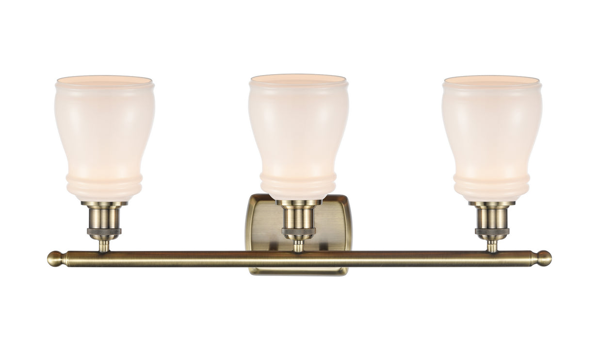 Innovations 516-3W-AB-G391 Three Light Bath Vanity, Antique Brass