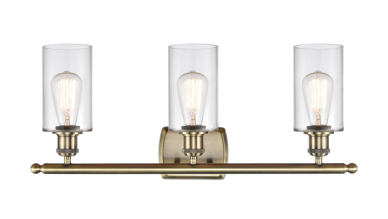 Innovations 516-3W-AB-G802 Three Light Bath Vanity, Antique Brass