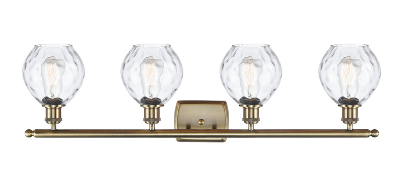 Innovations 516-4W-AB-G362 Four Light Bath Vanity, Antique Brass