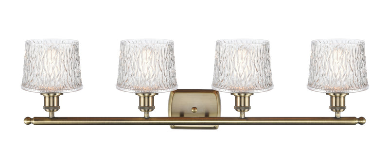 Innovations 516-4W-AB-G402 Four Light Bath Vanity, Antique Brass