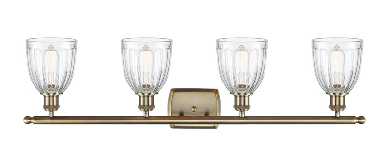 Innovations 516-4W-AB-G442 Four Light Bath Vanity, Antique Brass