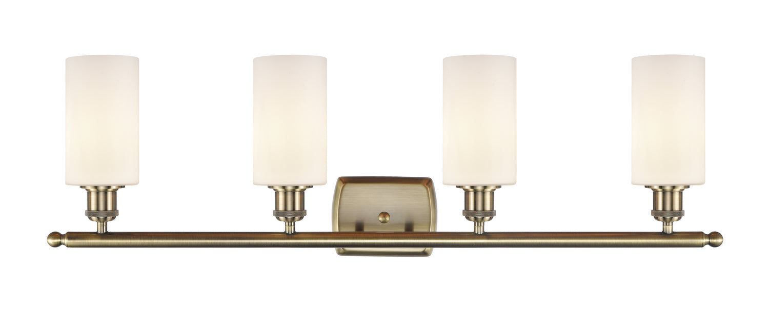Innovations 516-4W-AB-G801 Four Light Bath Vanity, Antique Brass