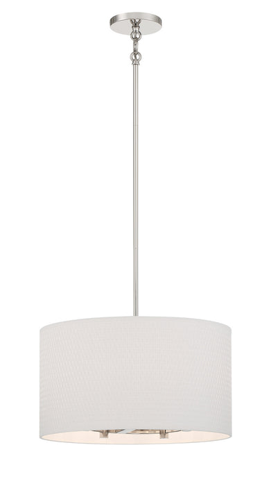 Minka-Lavery 3925-613 Five Light Pendant, Polished Nickel