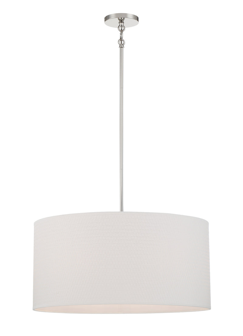 Minka-Lavery 3926-613 Six Light Pendant, Polished Nickel