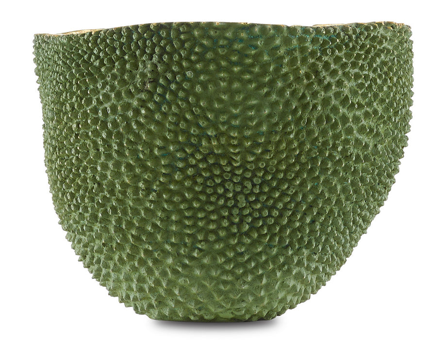 Currey and Company 1200-0289 Vase, Green/Gold