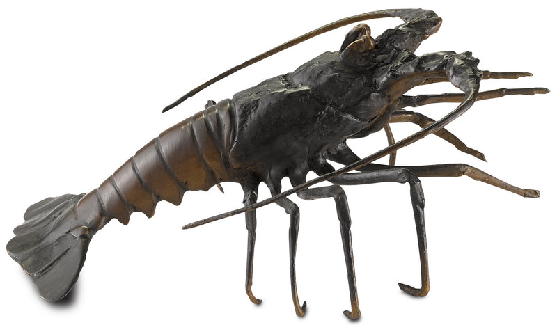 Currey and Company 1200-0292 Lobster, Black/Bronze