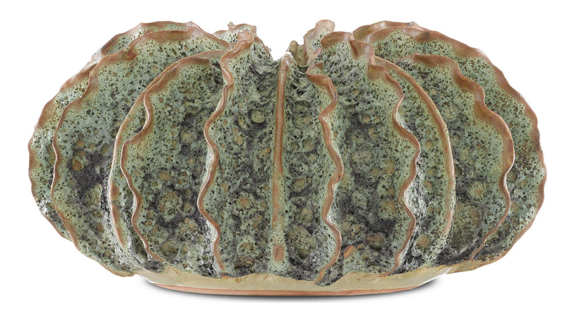 Currey and Company 1200-0300 Vase, Moss Green