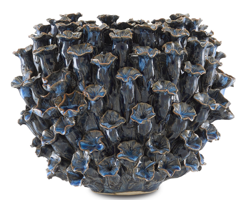 Currey and Company 1200-0304 Vase, Blue