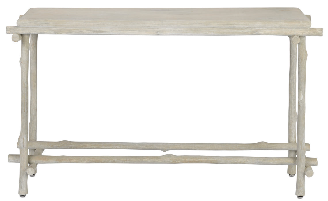 Currey and Company 2000-0026 Console Table, Portland/Faux Bois