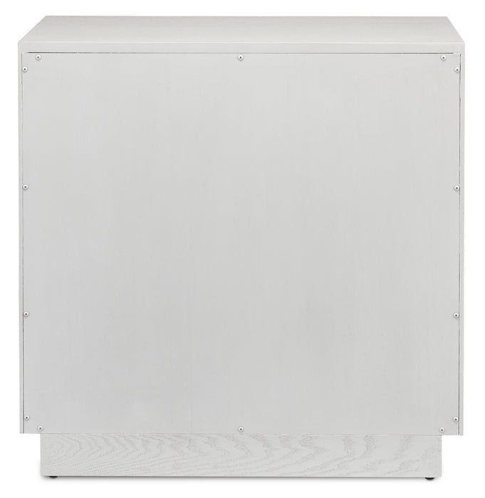 Currey and Company 3000-0150 Chest, Cerused White