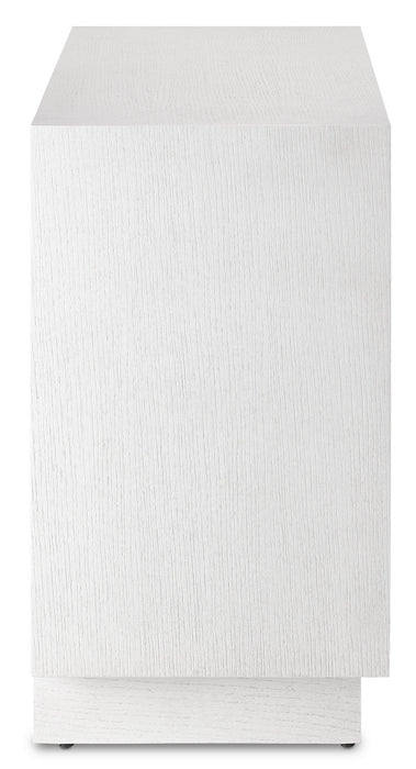 Currey and Company 3000-0151 Cabinet, Cerused White