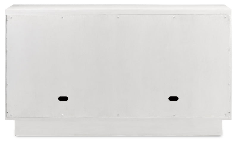 Currey and Company 3000-0151 Cabinet, Cerused White