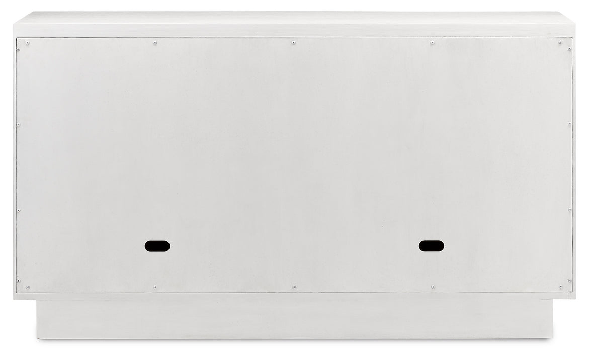 Currey and Company 3000-0151 Cabinet, Cerused White
