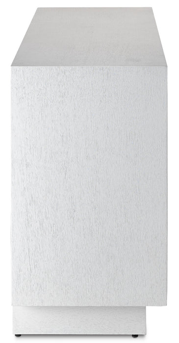 Currey and Company 3000-0152 Credenza, Cerused White