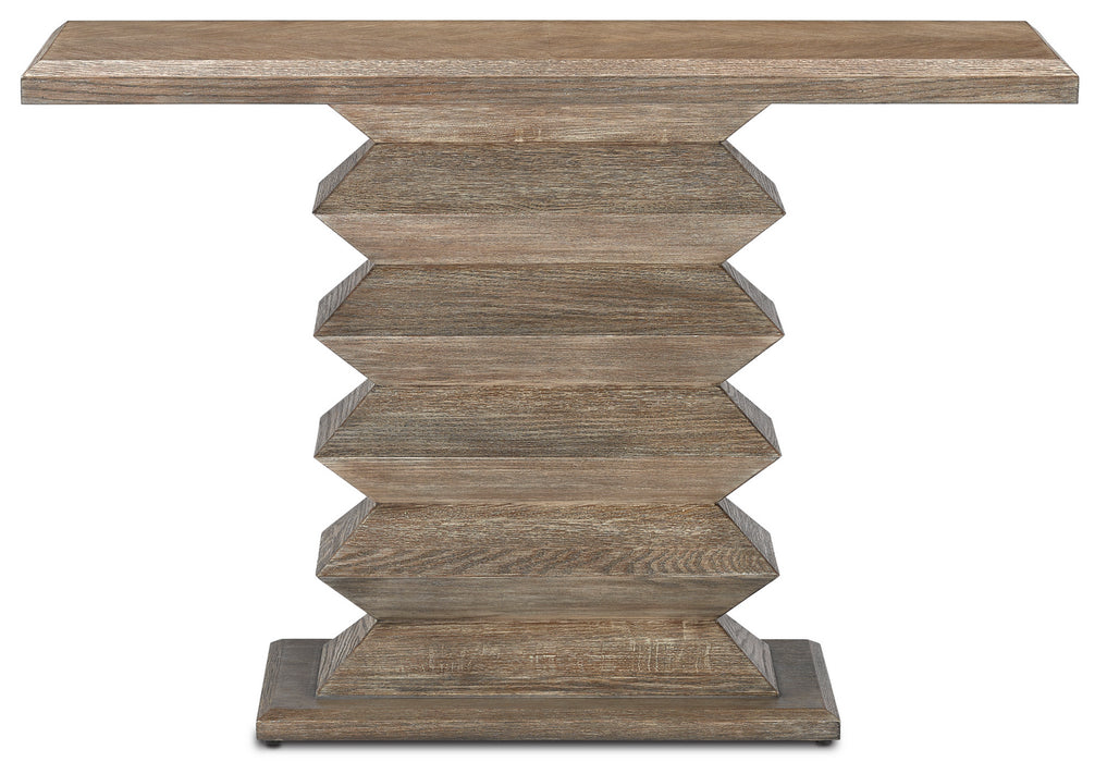 Currey and Company 3000-0159 Console Table, Light Pepper