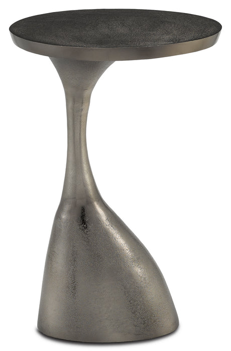 Currey and Company 4000-0104 Accent Table, Black Nickel