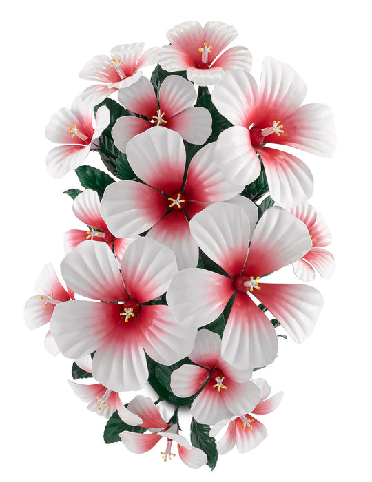 Currey and Company 5000-0171 Seven Light Wall Sconce, Glossy White/Pink/Green