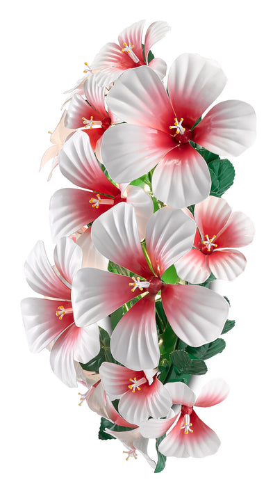 Currey and Company 5000-0171 Seven Light Wall Sconce, Glossy White/Pink/Green