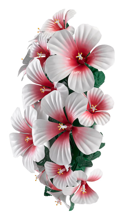 Currey and Company 5000-0171 Seven Light Wall Sconce, Glossy White/Pink/Green