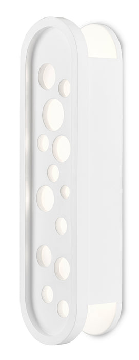 Currey and Company 5000-0172 One Light Wall Sconce, Sugar White